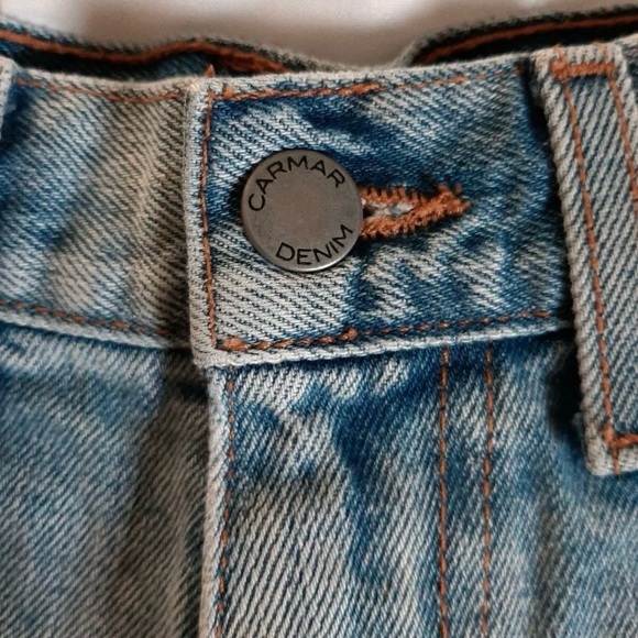 Carmar High Rise Denim Jean Shorts Size 25 - Picture 4 of 5